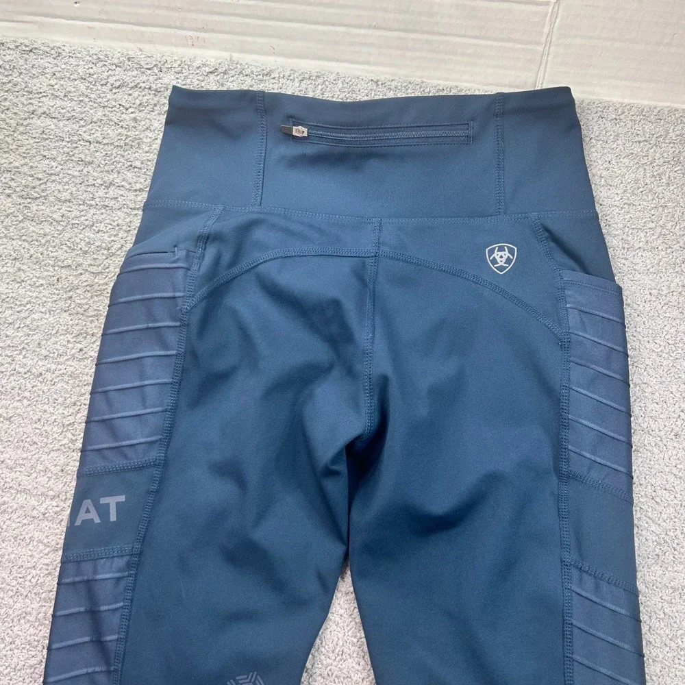 Ariat Eos Moto KP Tight Equestrian Riding Leggings Navy Blue XS Horse Moto Sport